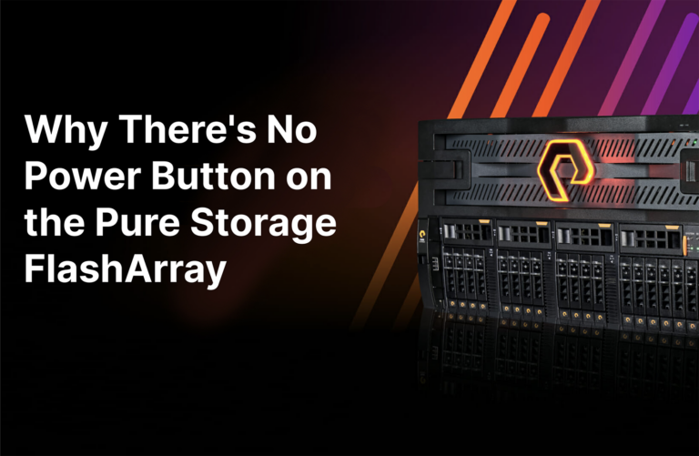 Why there's no power button on the Pure Storage FlashArray