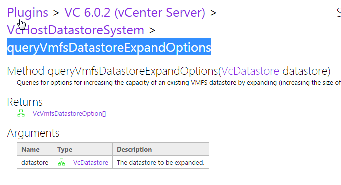 queryeVmfsDatastoreEpandOptions