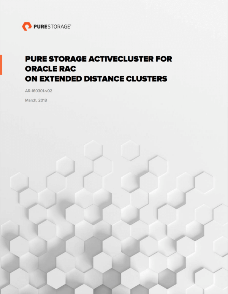 ActiveCluster for Oracle RAC on Extended Distance Cluster - FI