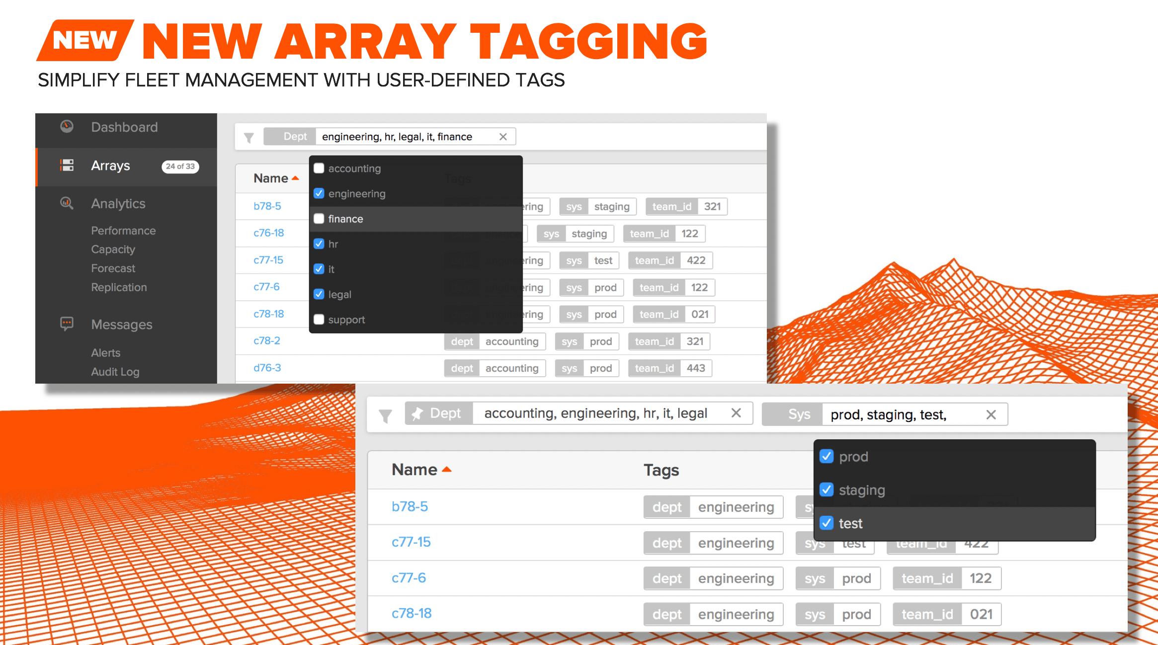 Array Tagging Pure1