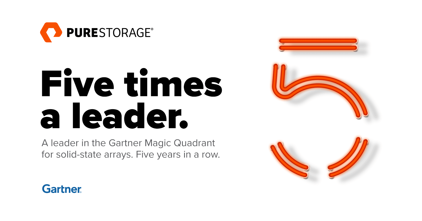 Pure Five Time Leader in Gartner MQ