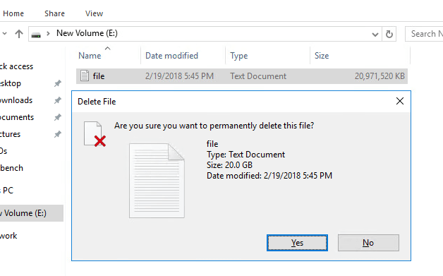 VFMS and Thick Virtual Disks Delete EZT