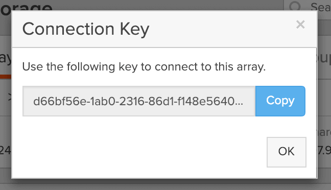 Connection Key を生成