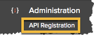 API Registration link in Pure1 Navigation