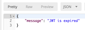 JWT is expired