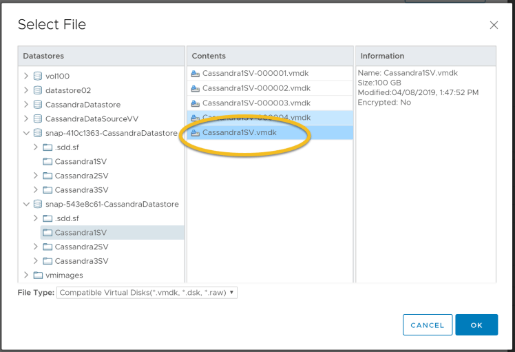 vCassandra_browse_datastore