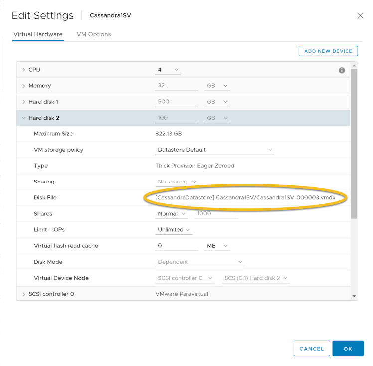 vCassandra_VMFS_Disk