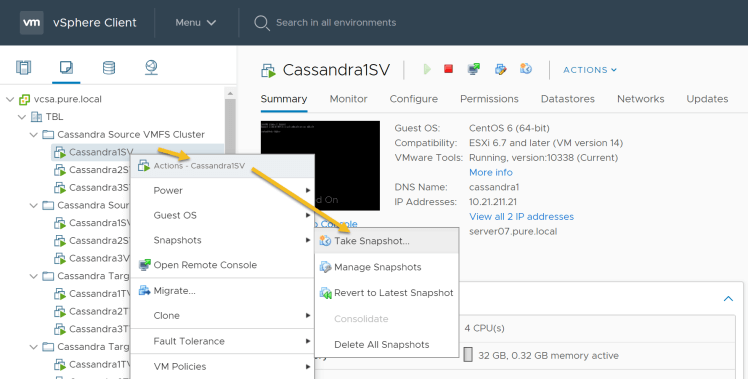 vCassandra_vmware_snapshot