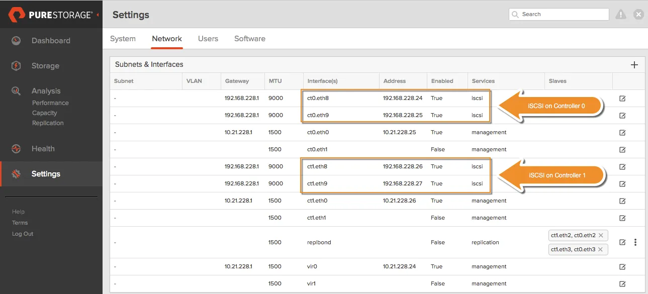 Configure IQN for a host in FlashArray Network