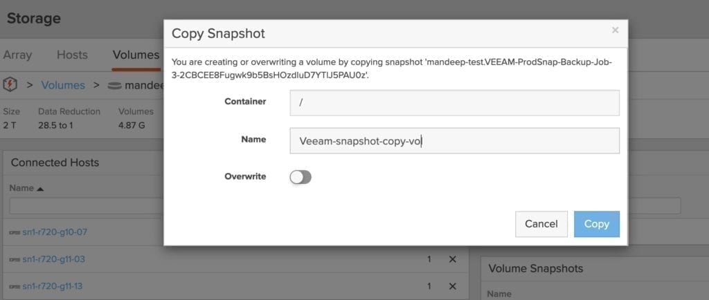 Rapid Restore of VMware with Veeam | Pure Storage Blog