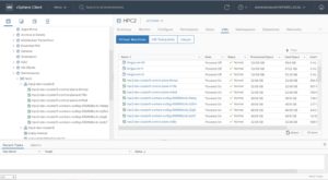 Tanzu Kubernetes guest cluster hpc2-dev-cluster5 in the vSphere client