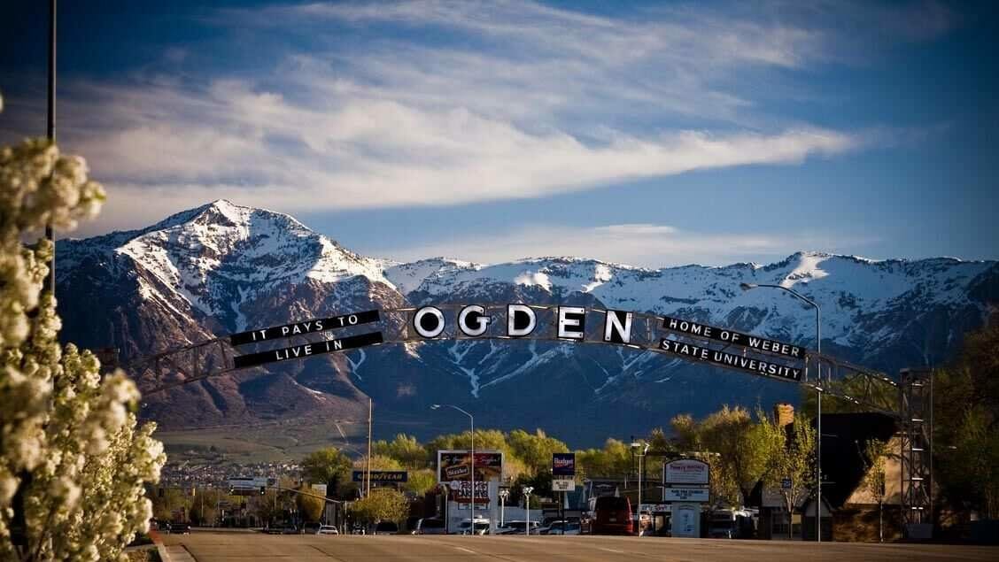 Street Scene in Ogden, Utah