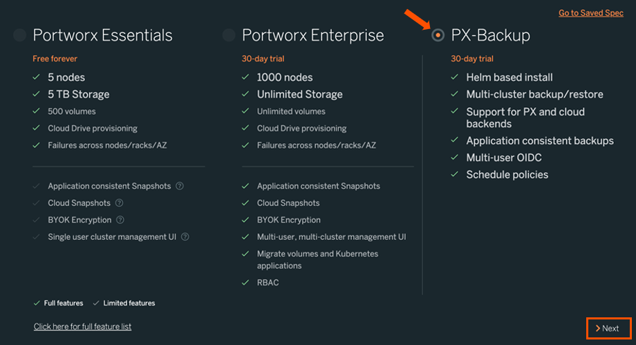 Portworx PX-Backup
