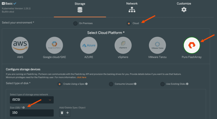 Portworx Enterprise 2.8 - FlashArray を利用 