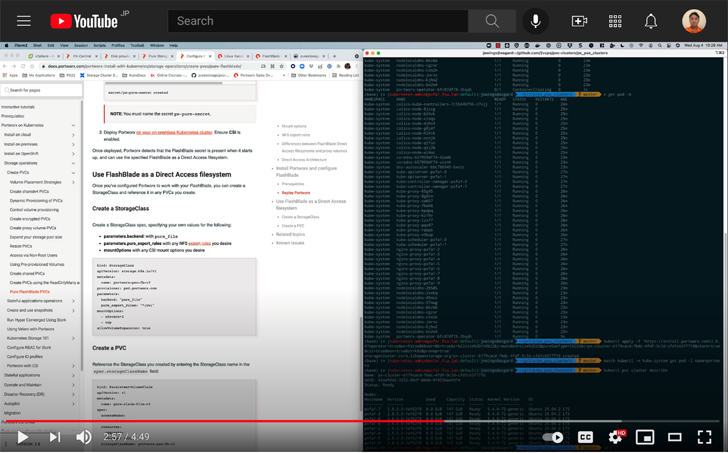 YouTube - Installing Portworx with the Cloud Drives for FlashArray and using Direct Attach with FlashBlade