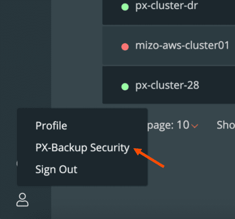 PX-Backup 2.0 - PX-Backup Security