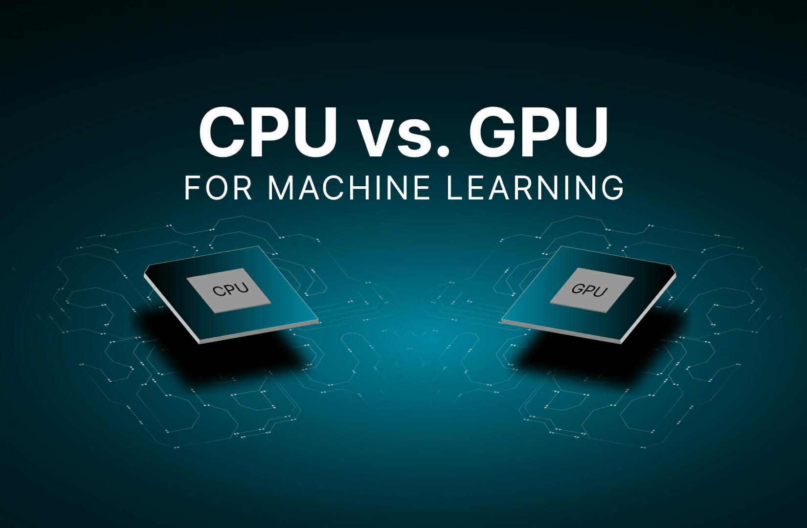 Processeur central et processeur graphique pour l'apprentissage machine