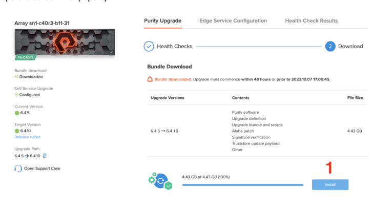 Upgrade to Purity//FA 6.5.0 Yourself through Pure1 | Pure Storage Blog