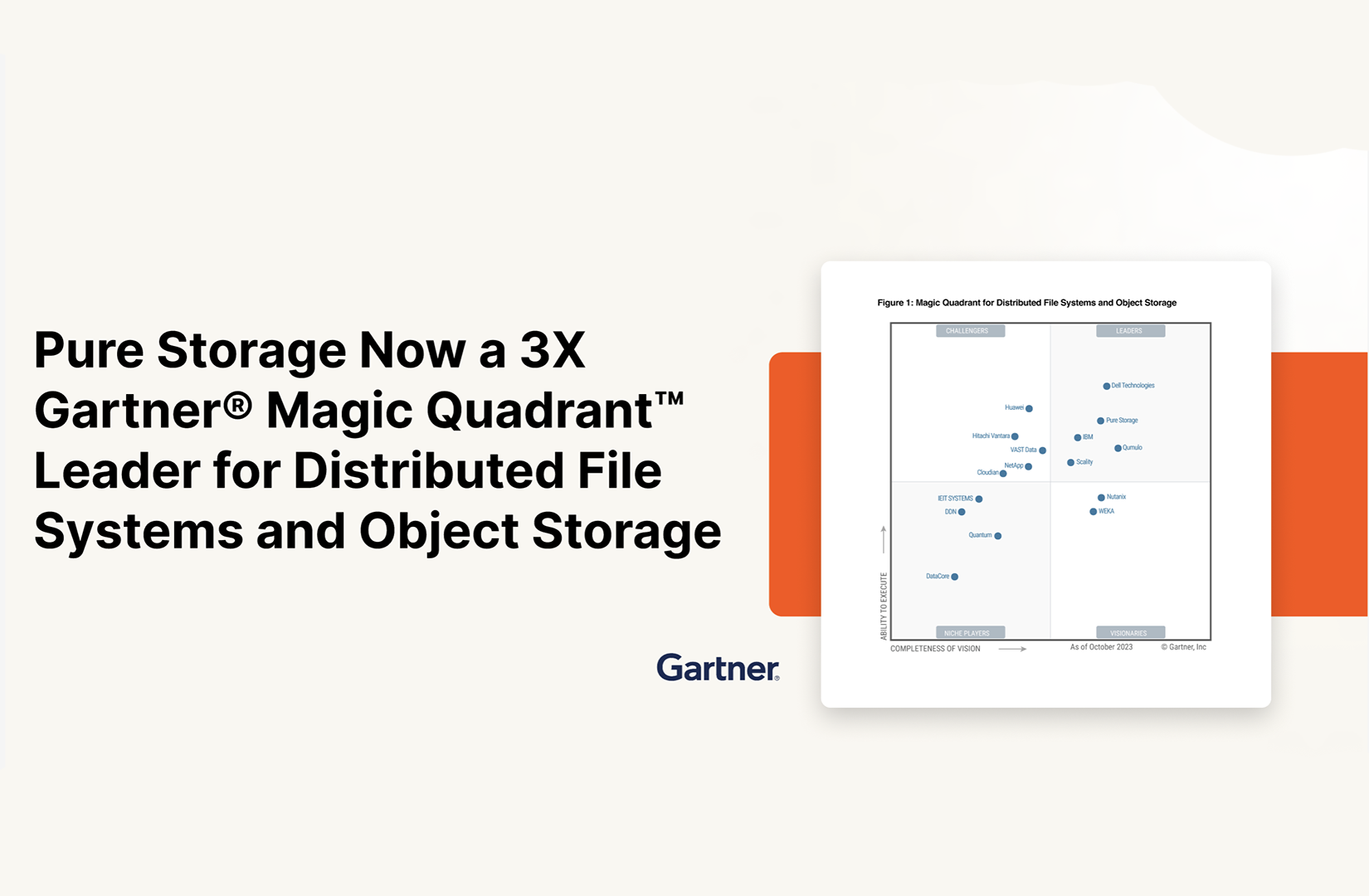 Pure Storage Is Once Again A Leader in the Distributed File and Object Storage Market