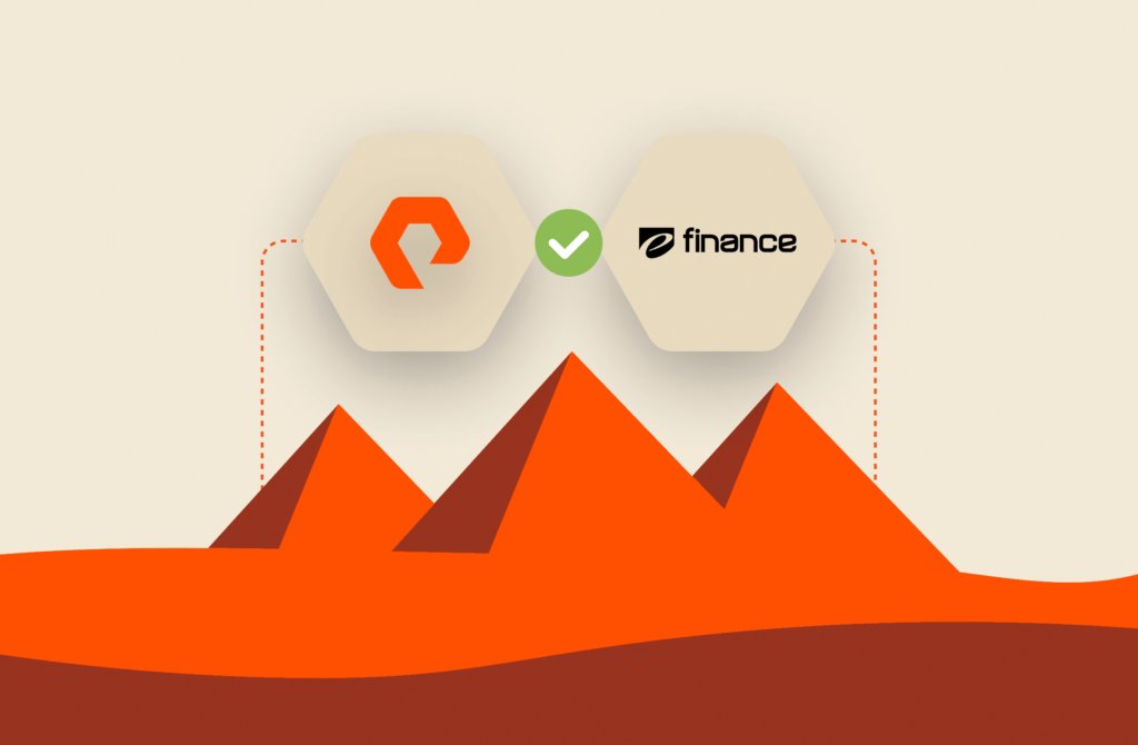 e-finance and Pure Storage