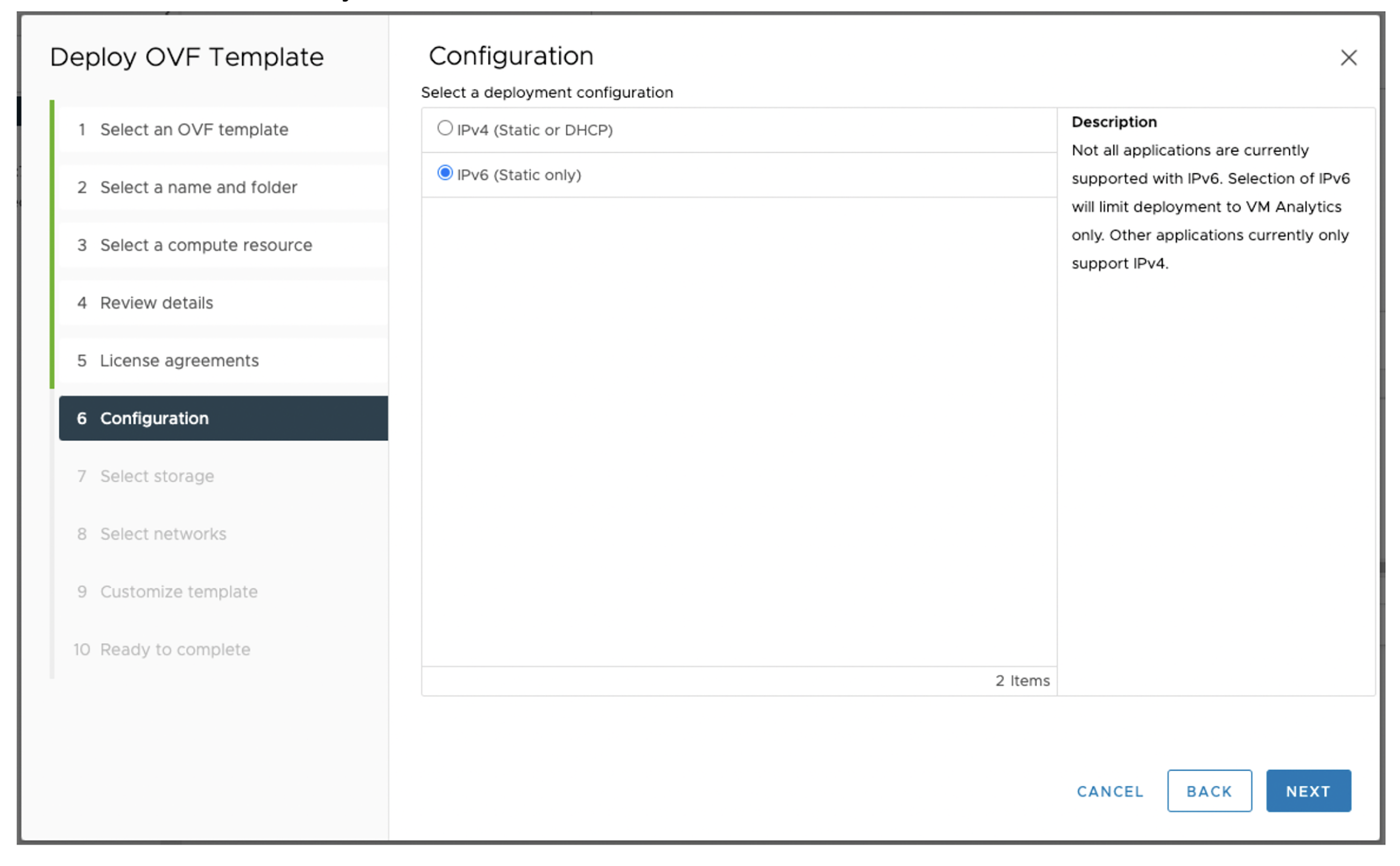 Deploy a VM Analytics Collector