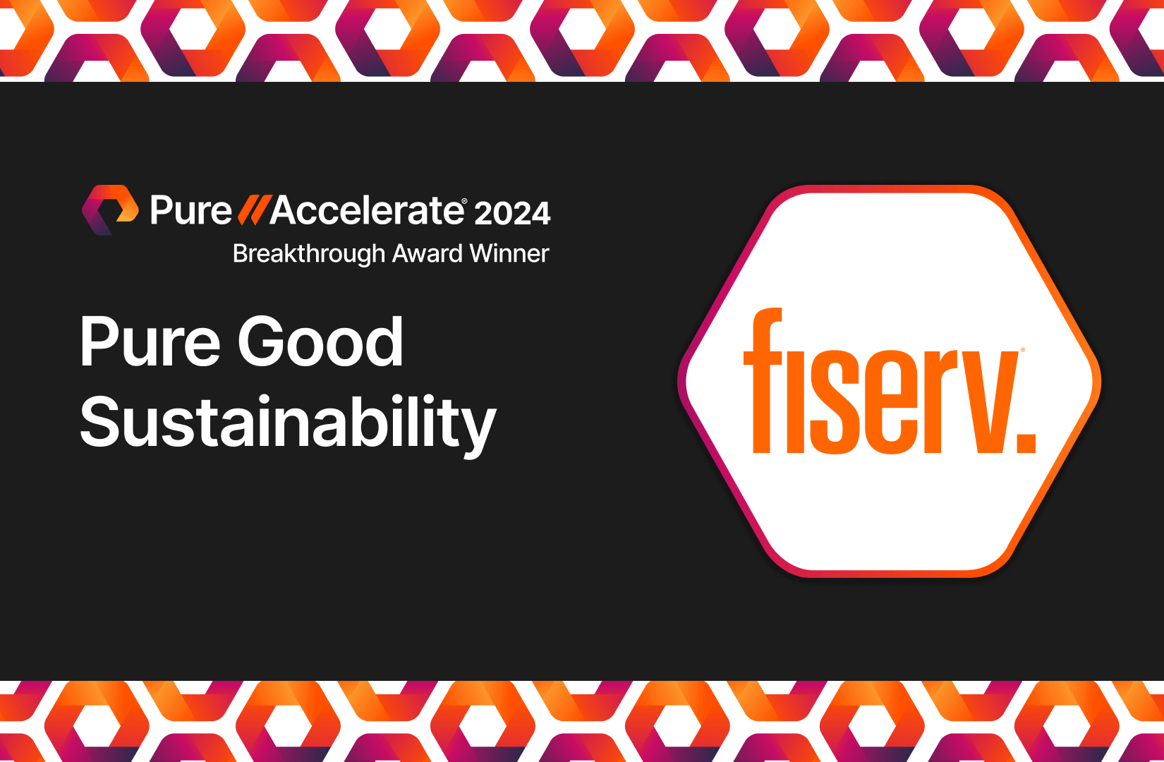 Breakthrough Award Winner: Fiserv, Our Sustainability Award Winner